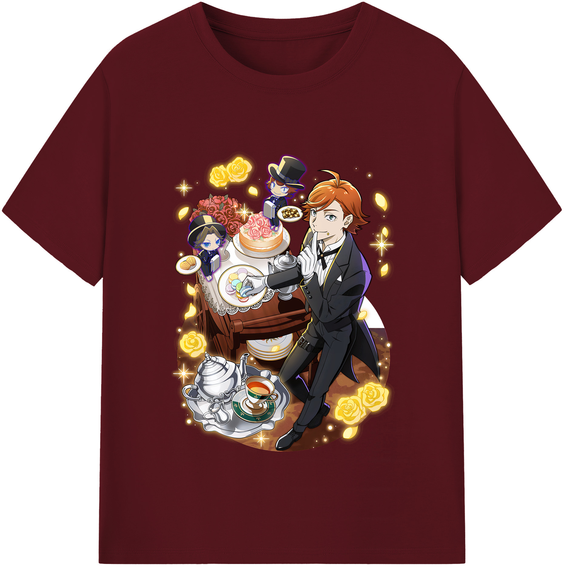 （画像用） 文豪ストレイドッグス Bungo Stray Dogs 綿100％半袖Tシャツ（フロントプリント）